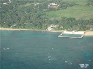 上空から見たワイキキ水族館