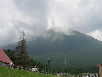 大山も暑かった