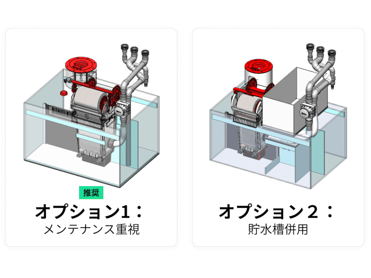 レッドシー製サンプへの設置方法(下記リンク)